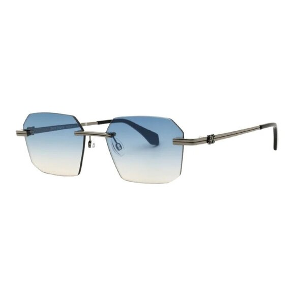 NEW PALM ANGELS SUNGLASSES GUNMETAL UNISEX EYEWEAR PALM ANGELS PERI10G QUARTZ 10